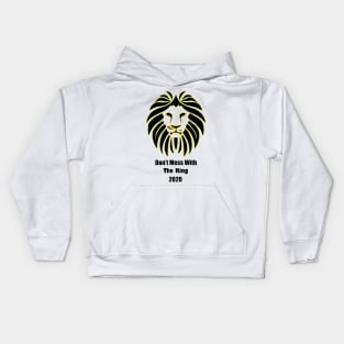 Don't Mess With The King Lion Kids Hoodie